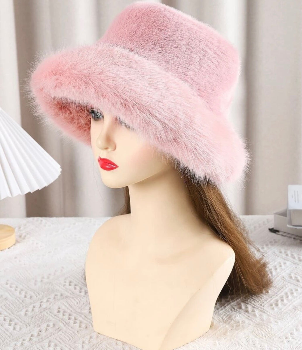 Turtle Fur Comfort Lush Bucket Hat Luscious Pink